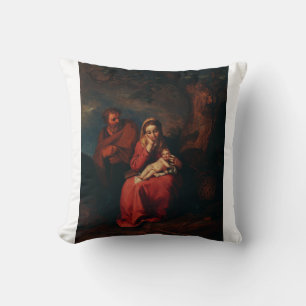 Coussin La Fuite en Égypte par Abraham Bloemaert 