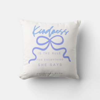 Coussin La gentillesse est la règle de tout, chrétien
