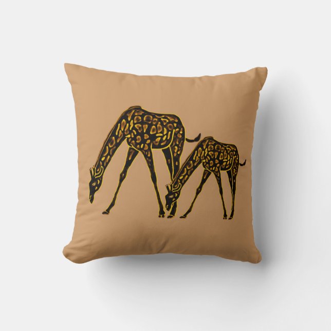 Coussin La girafe d'or (Recto)