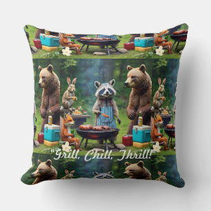 Coussin "La grande cuisine animale"