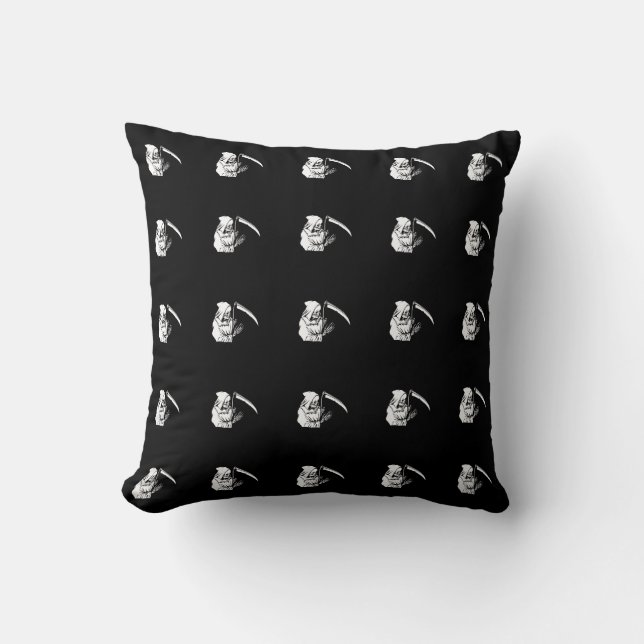 Coussin La Grande Faucheuse ou la mort (Recto)