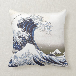 Coussin La grande vague d'Hokusai