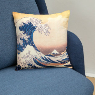 Coussin La Grande Vague - L'art japonais
