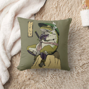 Coussin La grenouille de Samurai : Gardien du Lotus