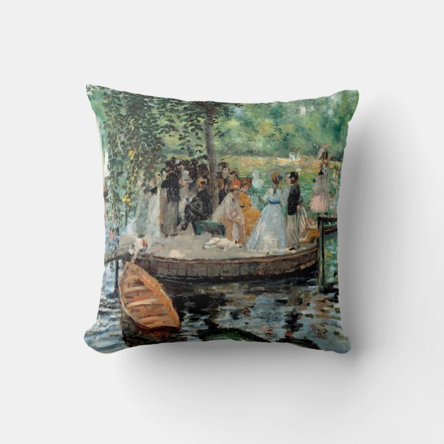 Coussin La Grenouillère Auguste Renoir (Recto)
