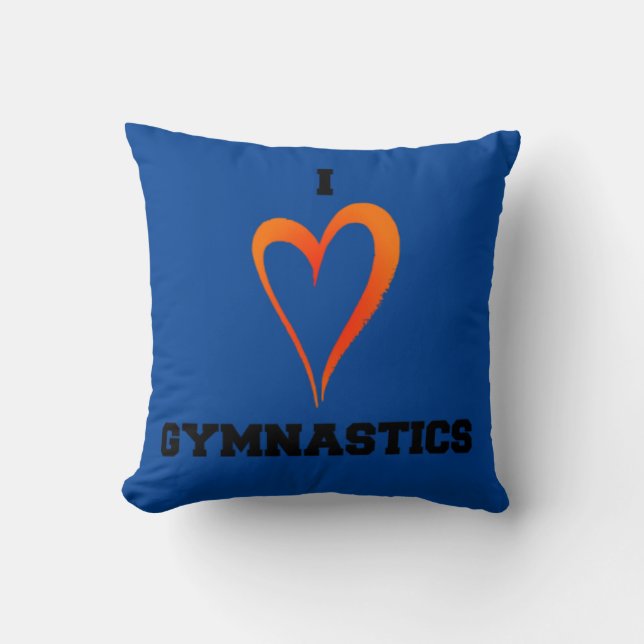 Coussin La gymnastique lance l'oreiller. (Recto)