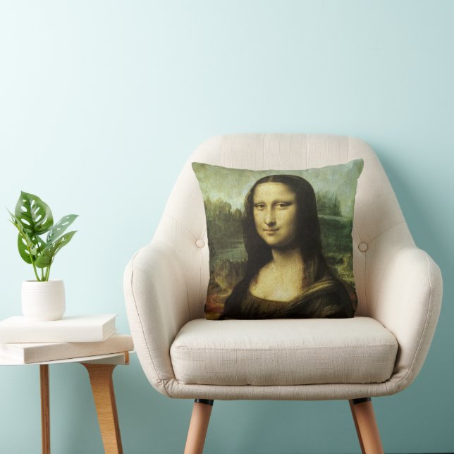 Coussin La Joconde de Léonard de Vinci, Art de la Renaissa (Chaise)