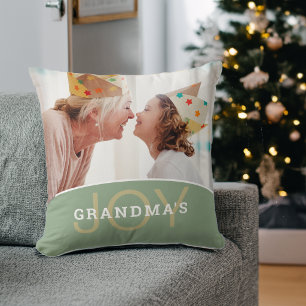 Coussin La joie de grand-mère moderne 2 Photos