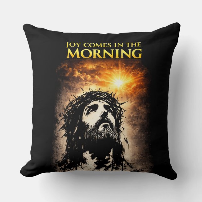 Coussin La joie vient le matin (Recto)