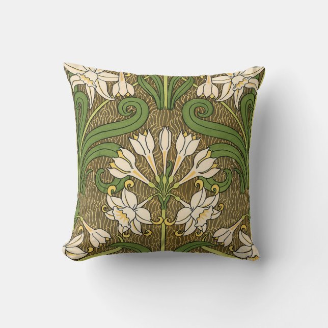 Coussin La jonquille Art nouveau de Grasset (Recto)