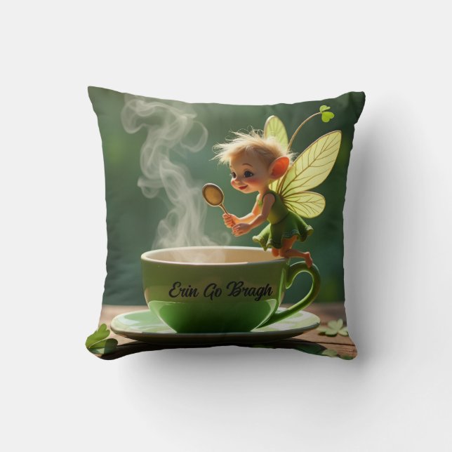 Coussin La journée de l'oreiller de fée de la Saint-Patric (Recto)