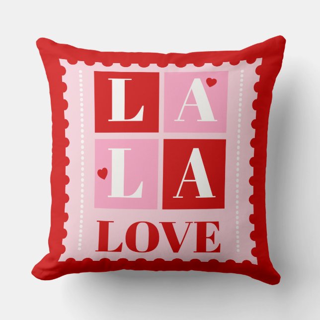 Coussin La La Love Saint-Valentin (Recto)