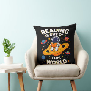 Coussin La lecture est hors de ce monde