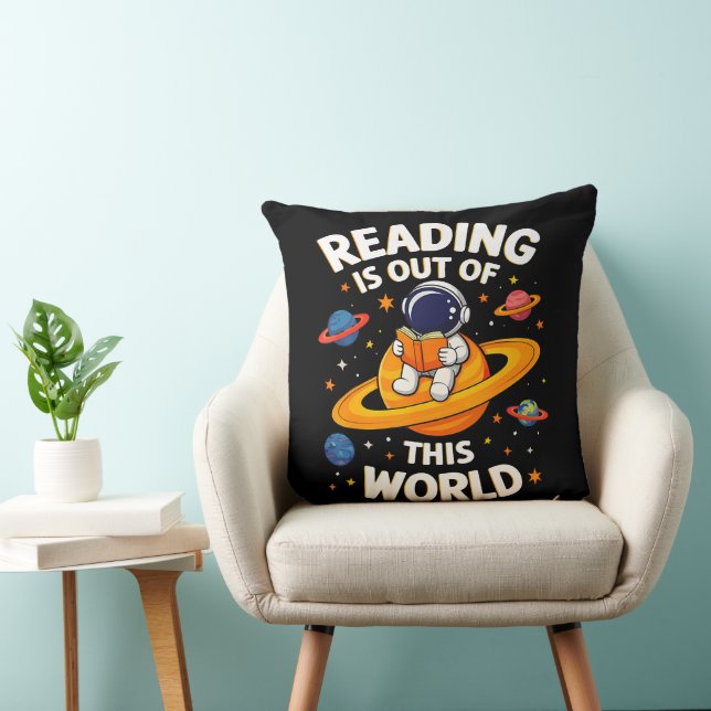 Coussin La lecture est hors de ce monde (Chaise)