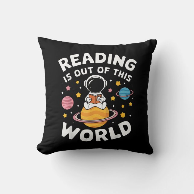 Coussin La Lecture Est Sortie De Cet Espace Mondial (Recto)