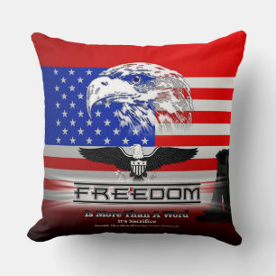 Coussin La Liberté Est Plus Qu'Un Mot Hz Jetant L'Oreiller