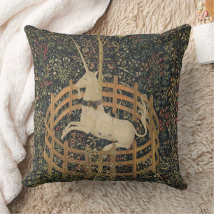 Coussin La licorne en captivité, Tapisserie médiévale