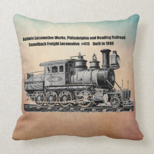 Coussin La locomotive de Baldwin fonctionne le Camelback