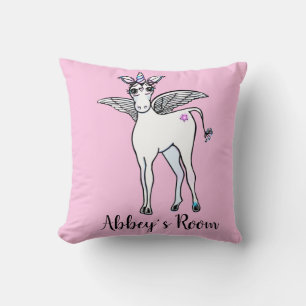 Coussin La magie de la licorne, aile,