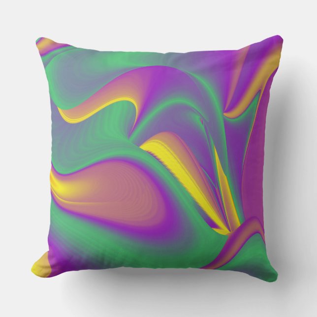 Coussin La magie des couleurs Abstrait Rainbowart 3D (Recto)