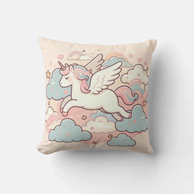 Coussin La magie des licornes (Recto)