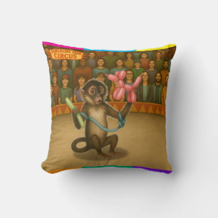 Coussin La magie du singe en ballon de Spike