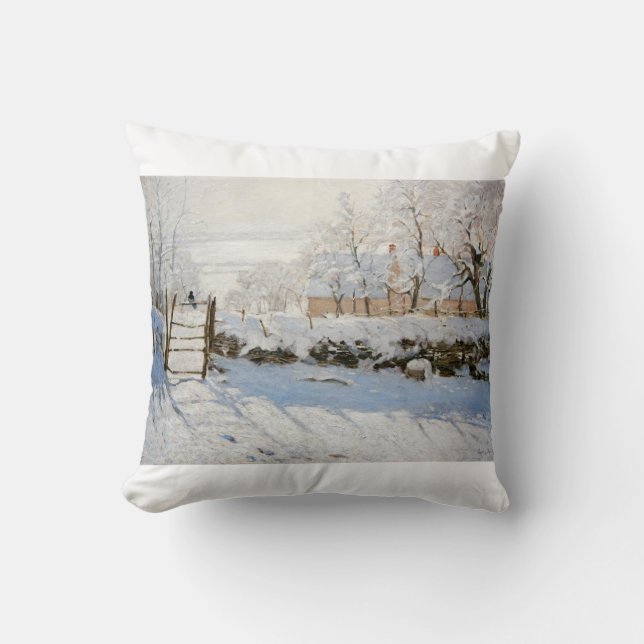 Coussin La Magpie de Claude Monet (Recto)