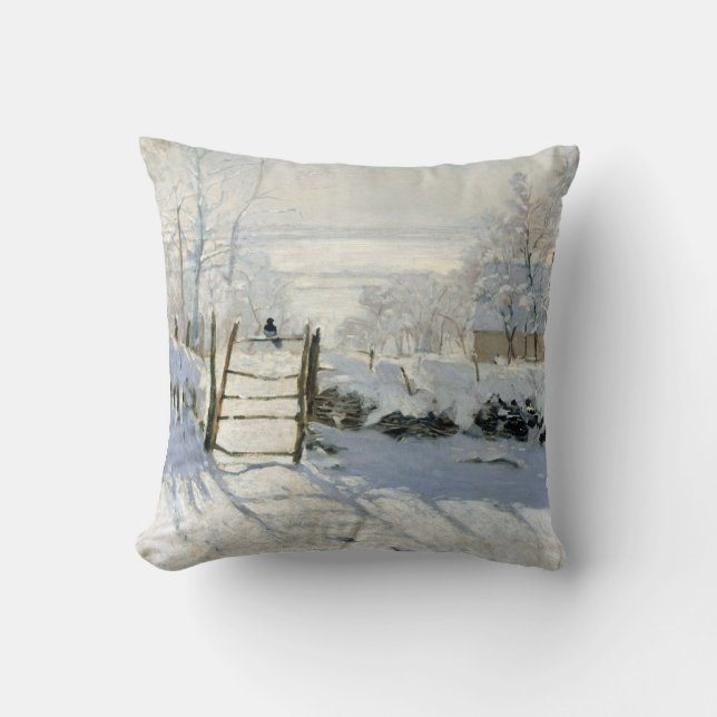 Coussin La Magpie, Monet (Recto)