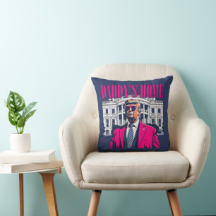 Coussin La maison de papa Pink Trump