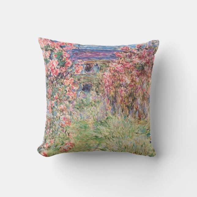 Coussin La Maison des Roses, Claude Monet (Recto)