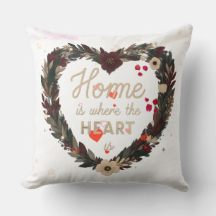 Coussin La Maison Est Là Où Le Coeur Est