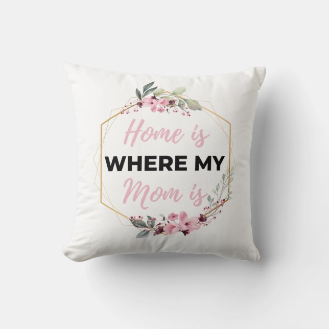 Coussin La maison où ma mère est noire (Recto)