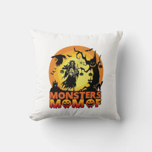 Coussin La maman des monstres Halloween Monstre Fantôme Sq