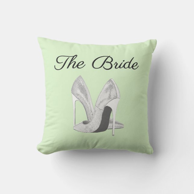 Coussin La Mariée Tête Vert (Recto)