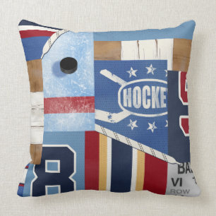 Coussin La meilleure chemise ancienne de hockey sur glace