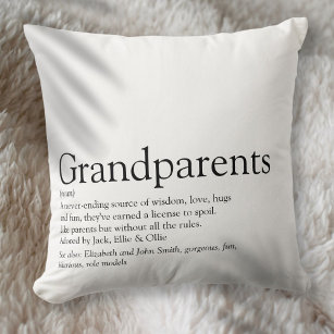 Coussin La meilleure définition de grands-parents au monde