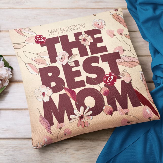 Coussin La meilleure maman | Fête des mères (Créateur téléchargé)
