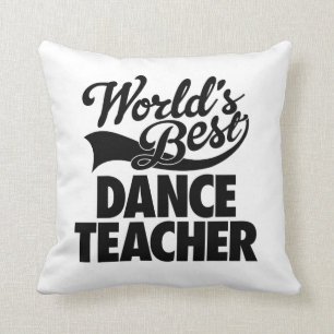 Coussin La meilleure nouveauté de professeur de la danse