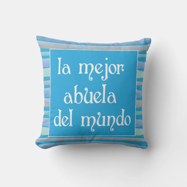 Coussin La mejor abuela del mundo (Recto)