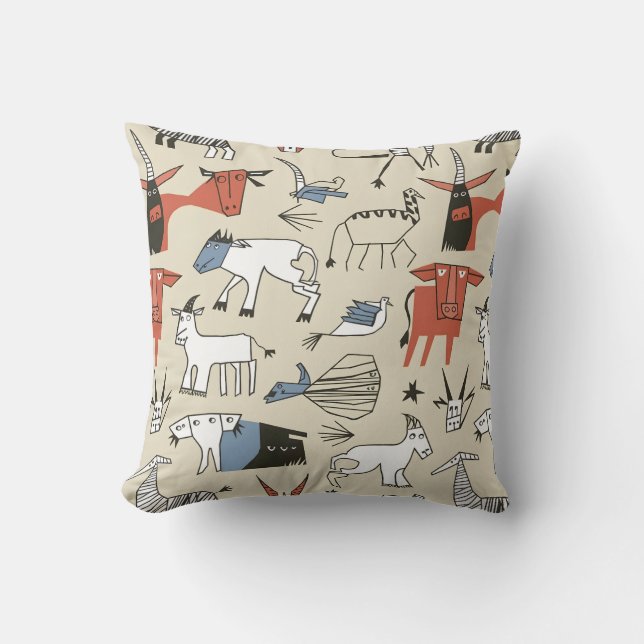 Coussin La ménagerie de Picasso (Recto)