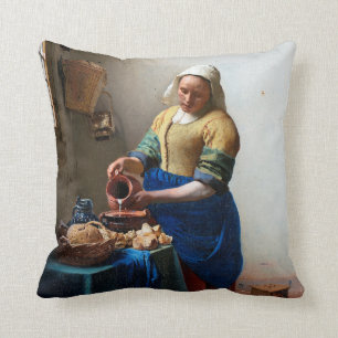 Coussin La Milkmaid, Johannes Vermeer, 1657-1658