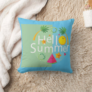 Coussin La mode de l'île tropicale