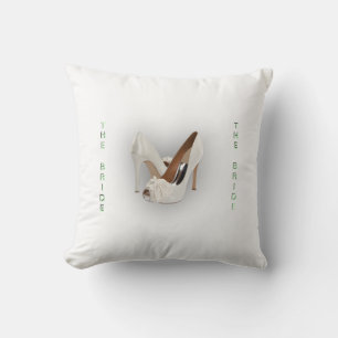 Coussin La Monnaie De Talons Vert Vendu Deuxième Côté