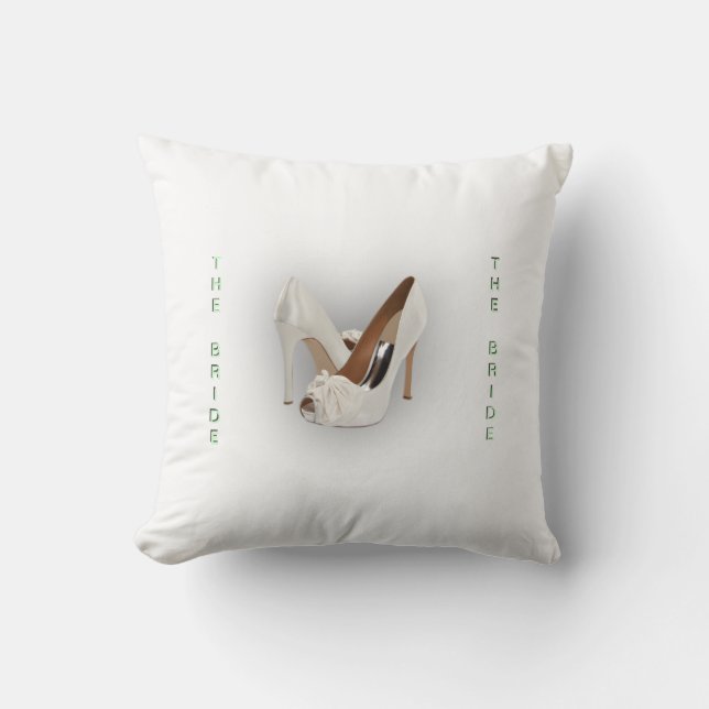 Coussin La Monnaie De Talons Vert Vendu Deuxième Côté (Recto)