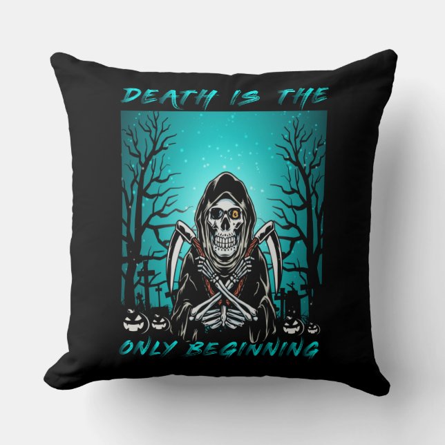 Coussin La Mort Est Le Seul Début (Recto)