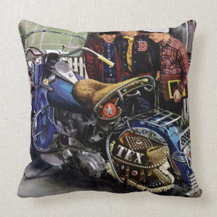Coussin La moto de Tex
