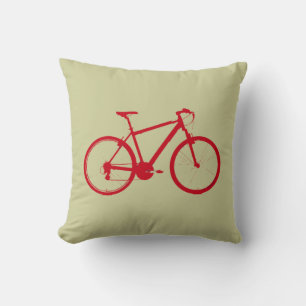 Coussin la moto rouge