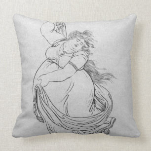 Coussin La Muse de la danse, plat VI d'une escroquerie de