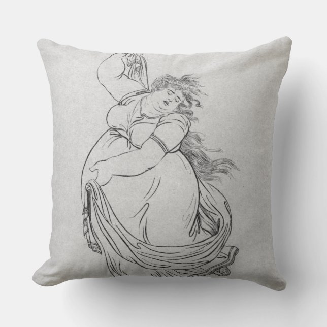 Coussin La Muse de la danse, plat VI d'une escroquerie de (Recto)