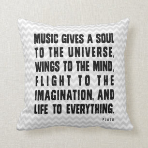 Coussin La musique donne l'âme à l'univers